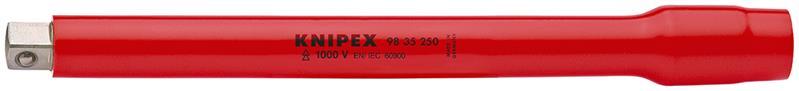 KNIPEX 98 35 250 Verlängerung mit Innen- / Außenvierkant 3/8" 250 mm