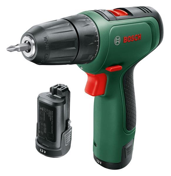 BOSCH Akku-Bohrschrauber EasyDrill 1200, 2 x Akku PBA 12V 1.5Ah