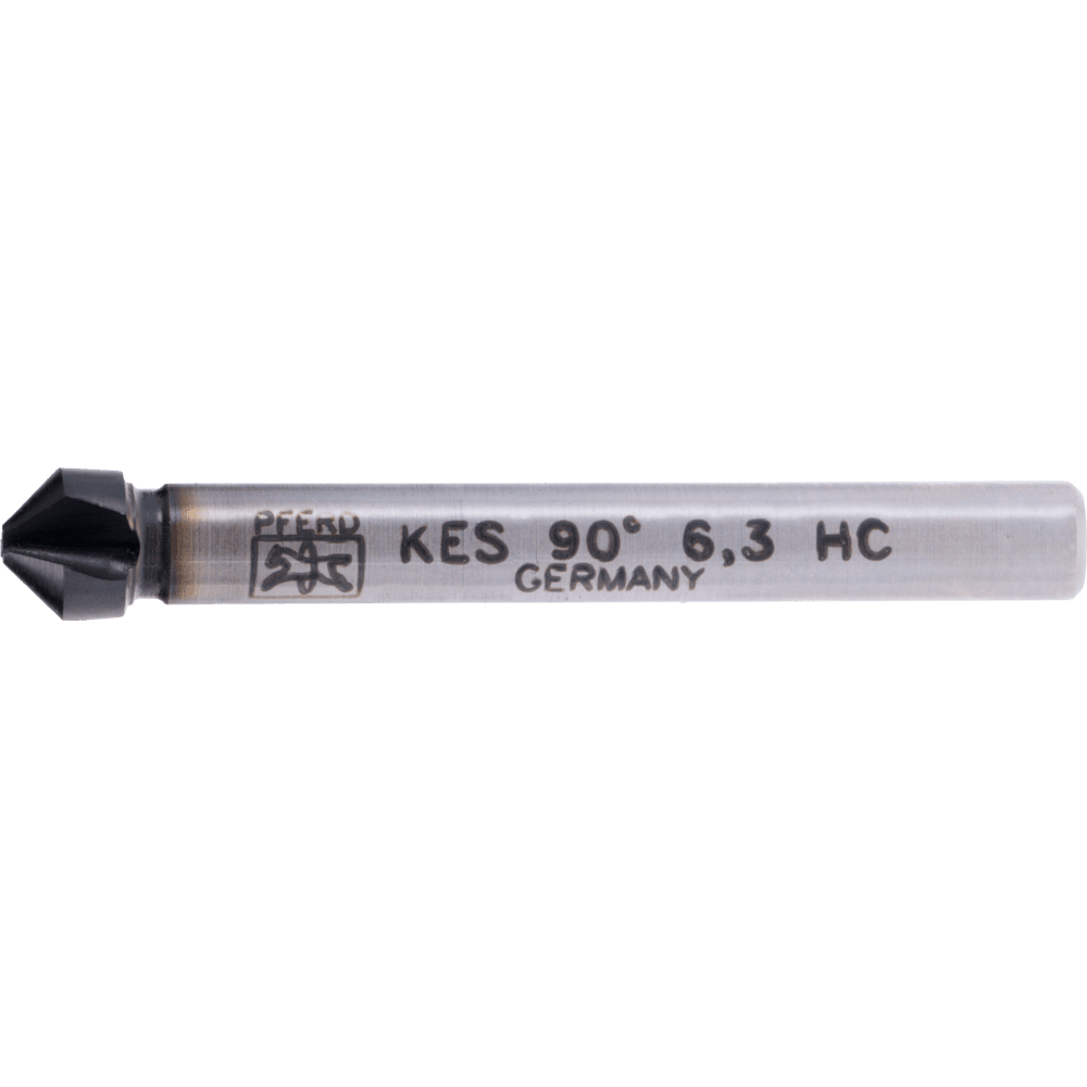 PFERD HSS Kegel-und Entgratsenker 90° Ø 6,3 mm Schaft-Ø 5 mm DIN 335 C HICOAT beschichtet