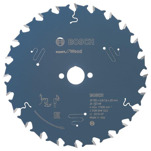 EXPERT Wood Kreissägeblatt, 165x2,6/1,6x20 mm, Z24