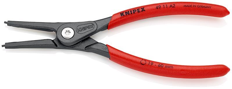 Präzisionssicherungsringzange A 2 f.Wellen D.19-60mm L.180mm KNIPEX