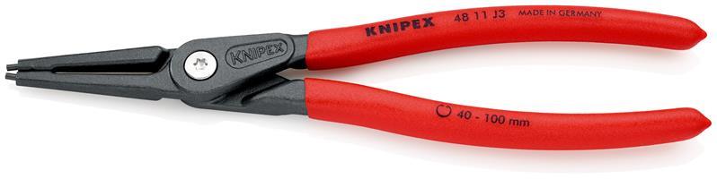 Präzisionssicherungsringzange J 3 f.Bohrungen D.40-100mm L.225mm KNIPEX