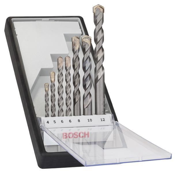 BOSCH 7-tlg. CYL-3 Betonbohrer-Set, Robust Line, 4–12 mm