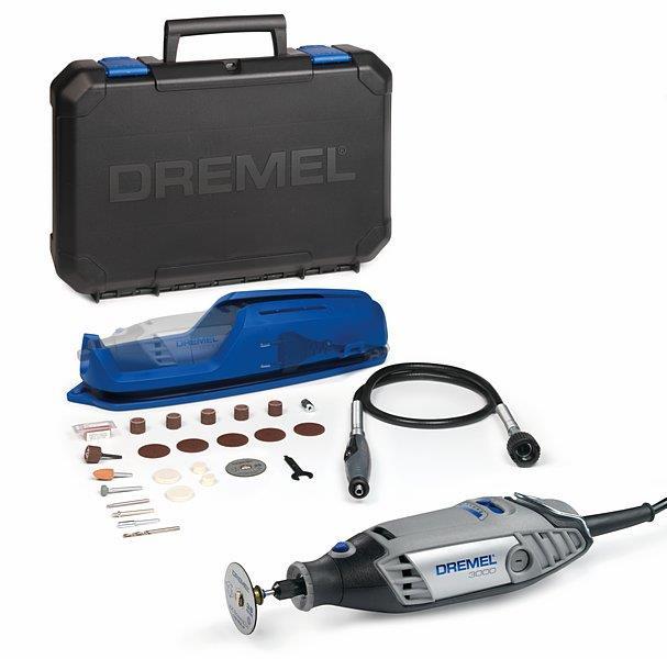 BOSCH DREMEL® 3000-2/25 Multifunktionswerkzeug (130 W), 25 Zubehöre, 2 Vorsatzgerät