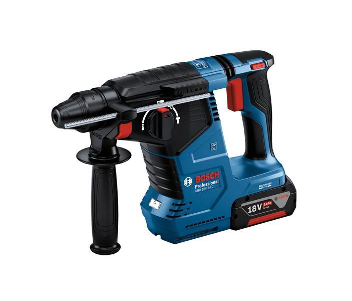 BOSCH Akku-Bohrhammer mit SDS plus GBH 18V-24 C