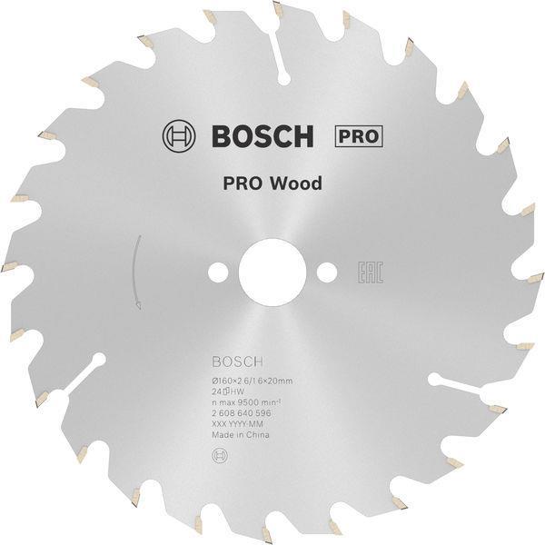 BOSCH PRO Wood Kreissägeblatt, 160 x 2.6 x 20 mm