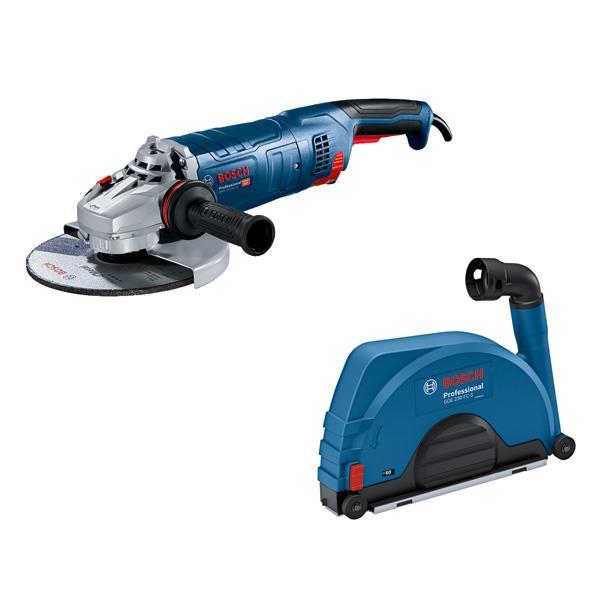 BOSCH Combi-Set GWS 24-230 JZ + GDE 230 FC-S