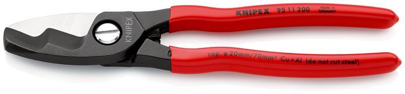 Kabelschere L.200mm Ku.-Überzug KNIPEX