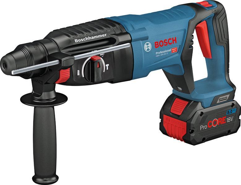 BOSCH Akku-Bohrhammer mit SDS plus GBH 18V-26 D