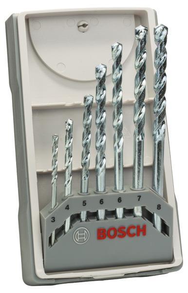 BOSCH 7-tlg. CYL-1 Mauerwerkbohrer-Set, 3/4/5/6/6/7/8 mm