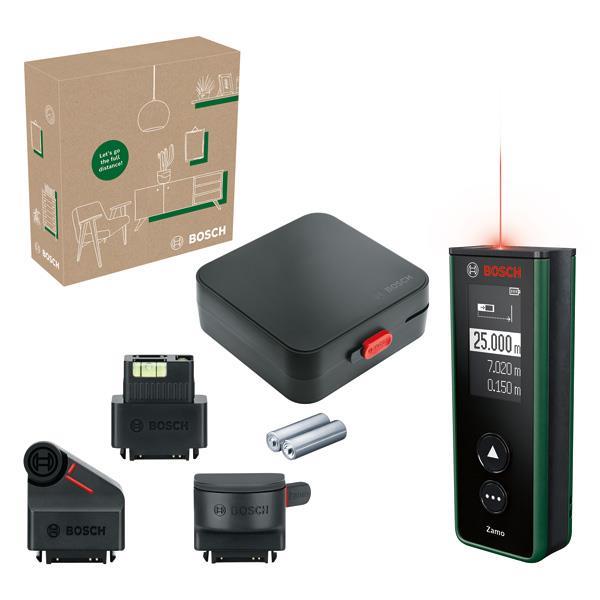 BOSCH Digitaler Laser-Entfernungsmesser Zamo Set, eCommerce-Karton