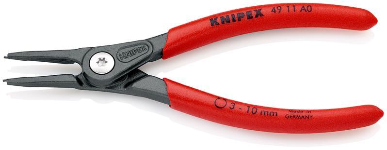 Präzisionssicherungsringzange A 0 f.Wellen D.3-10mm L.140mm KNIPEX