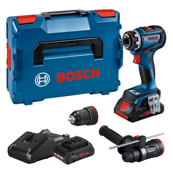 BOSCH Akku-Bohrschrauber GSR 18V-90 FC, 2 x Akku ProCORE18V 4.0Ah, L-BOXX