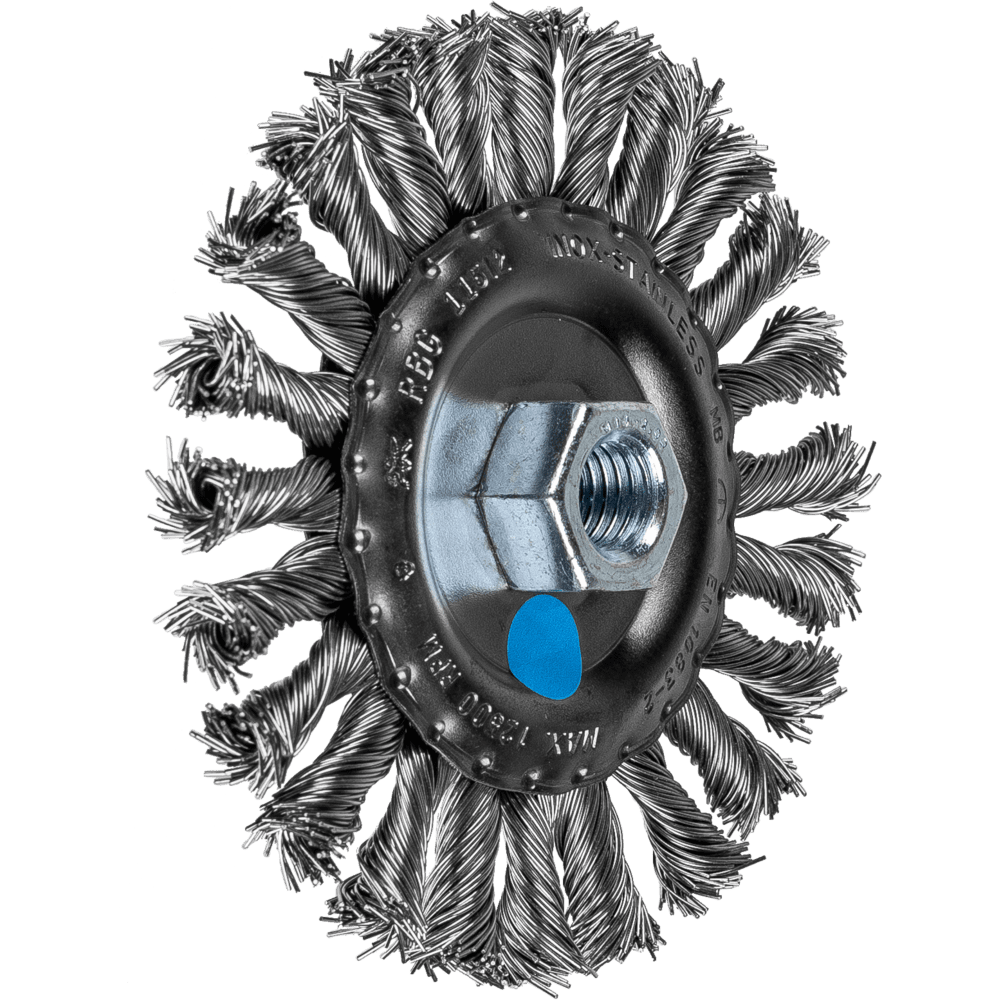 PFERD COMBITWIST Rundbürste gezopft RBG Ø 115x12 mm M14 Edelstahl-Draht-Ø 0,50mm Winkelschleifer